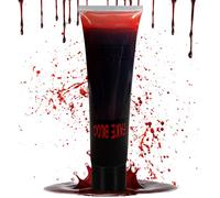 Fake Blood 29.5ml - Pack of 1 Halloween SFX Horror Make up for Vampire Zombie Theatre Special Effects Realistic Fake Blood Makeup for Halloween