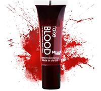 Fake Blood by Moon Terror (10ml) Special FX Halloween Makeup Washable Fake Blood Realistic Halloween Makeup for Face & Body, Special Effects Stage & Costume Prop for Scary Looks