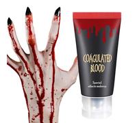 Fake Blood Gel - 60g Halloween Liquid Makeup, Vampire Simulation Plasma, Realistic Dripping Effect, Smooth Texture Cosmetic | Scary Special Effect for Cosplay Party Costume Theatre Prank Event