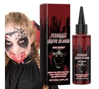 Fake Blood, Realistic Flowing Simulated Blood, Washable Vampire Dripping for Halloween, Costume Makeup, Clown Props, Party Supplies, Safe Formula, Perfect Cosplay, Haunted Houses, Theatrical Use