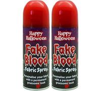 Fake Blood Spray, 2 x 200ml - Halloween Costume Splatter Effect for Zombie & Vampire Fancy Dress, Stage & Cosplay SFX Blood for Clothes, Props & Party Dress Up