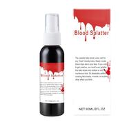 Fake Blood Spray | 4.72 Inch Blood Splatter | Halloween Fake Bloods With Realistic Effect Easy Application Waterproof Sweatproof Design For Spooky Cosplay Stage Performance & Haunted Party Decoration