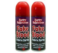 Fake Blood Spray For Happy Halloween Fancy Dress Zombie Vampire Splatter Effect Realistic Special Effect for Stage Dress Up Party Fancy Dress for Clothes, Zombie, Vampire Cosplay - 2 x 200ml