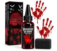 Fake Blood Spray Halloween Makeup - Fale Blood Halloween Makeup Red Face Paint Spray Fake Blood For Clothes Skin Washable Halloween Make Up Zombie