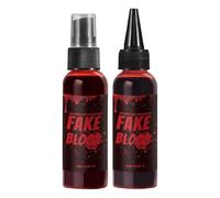 Fake Blood - Ultra Realistic Liquid Dripping Blood | Washable Halloween Makeup Vampire Fake Blood | Washable Fake Blood Spray | Halloween Liquid Blood Makeup Kit Halloween Blood Makeup For Photography