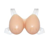Fake Boobs Silicone Fake Breasts with Shoulder Strap Cross-Dressing Crossdressers Transgender Siamese Comfortable to Wear Men Disguised As Women Confidence Booster 600g