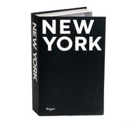 Fake Book Storage Box For Home Decor, 26X17x4cm Decorative Book With Discreet Compartment, Black/White/Grey Faux Book For Office Desk, Shelf Or Coffee Table(New York)