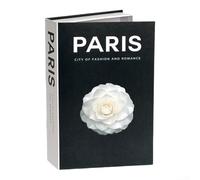 Fake Book Storage Organizer With Concealed Compartment, Designed To Provide Stylish And Practical Storage For Small Valuables And Office Supplies(Paris)