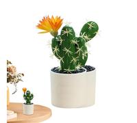 Fake Cactus Plants,Faux Potted Plant - Decorative Artificial for Indoor Desk Tabletop Shelf, Fake Succulents for Store Decoration