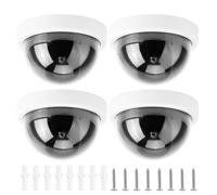 Fake Camera with Flashing LED Light ABS Housing Indoor/Outdoor Burglar Easy Mount Setup Simulation Security Camera Model