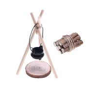 Fake Camp Fire Decoration | Doll House Miniature Decor, Innovative Handicraft Fire for Toy House & Doll House