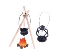 Fake Camp Fire Decoration | Doll House Miniature Decor, Innovative Handicraft Fire for Toy House & Doll House