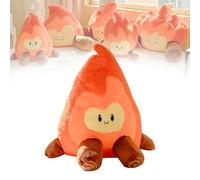 Fake Campfire Pillow, Fake Fire Plush Pillow, Bonfire Reading Pillow, Cartoon Campfire Back Rest Pillow, Firewood Pillow for Outdoor Camping Weird Room Decor Kids Gifts (A)