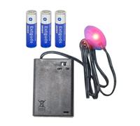Fake Car Alarm, Dummy Car Alarm,(Batteries Included), LED Light Simulate Imitation Security System, Warning Anti-Theft Flash Blinking Lamp, with Warning Decals (with Dusk to Dawn Sensor)1Pack,Red