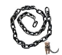 Fake Chain Dog Leash - 59 Inch Lightweight Funny Big Chain Leash for Small Dogs Cats, Oversized Plastic Link Pendant,Funny Photo Prop Costume Accessory for Puppy Chihuahua Poodle,Halloween Party Prop