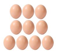 Fake Chicken Eggs - 10x Small Model Set, Funny Painting Arts Kit, Portable School Activities Supplies, Decorative Simulation Toys | Creative Easter Egg Decorator Component for Boys Girls Classroom DIY