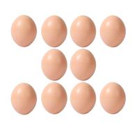 Fake Chicken Eggs - 3.8x5.2cm ABS Painting Set | 10-Piece Pretend Play Easter Basket Fillers | Simulation Toys Kids, Girls, Boys | Classroom, Kindergarten, Home Craft Activity |