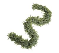 Fake Christmas Cypress Garland, 6 Foot Faux Pine Garland, Greenery Artificial Ornaments Garlands | Vine Ornament with Realistic Needle Tips, Christmas Cypress Leaves for Indoor Outdoor Staircases