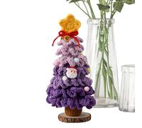 Fake Christmas Tree | 7-Layer Hand Knitted Christmas Tree in Gradient Colors,Holiday Ornaments for Car Home Tabletop Fireplace Mothers Day Office Indoor