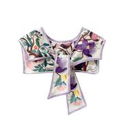 Fake Collar Detachable 1 Piece Of Silk Scarf Lace Up Shawl Shoulder Camel Fake Collar With Shirt Decoration Over The Shoulder D