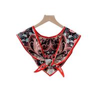 Fake Collar Detachable 1 Piece Of Silk Scarf Lace Up Shawl With A Fake Collar On The Outside With Shirt Decoration Shoulder Pads Neck Scarf And Shoulder B