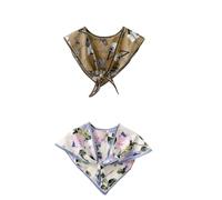 Fake Collar Detachable 2 Pieces Of Silk Scarf Lace Up Shawl With A Fake Collar On The Outside With Shirt Decoration Shoulder Pads Neck Pads And Shoulders E