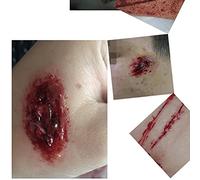 Fake Cream for Halloween Makeup Skin-Friendly Prosthetic Wound Effect Accessory (Easy to Apply Film-Quality Scary Look)