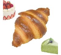 Fake Croissants - Artificial Croissantss That Look Real, Kitchen Bakery Window Display Simulated PU Bread Model, Realistic Pastry Food Sample | Cake Shop Photography Prop for Home Restaurant