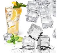 Fake Crushed Square Ice Cubes Artificial Acrylic Crystal Diamonds for Vase Fillers,Table Scatter, Party Favor, Wedding Decoration, Photography Props, Food Display, DIY crafts(square-30MM 25 pieces)