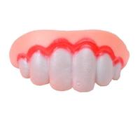 Fake Dog Teeth - Funny Silicone False Teeth | Hilarious Prank Toy with Realistic Bite Effect, Novelty Gag Props with Chew Stimulation, Family Play, Home Travel Outdoor Indoor Christmas Fun