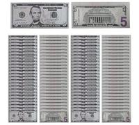 Fake Dollar Bills - Fake Dollars Banknote | Realistic Simulation Money with Durable Paper Texture for Classroom Learning, Party Props, Magic Tricks, Pretend Play Toys and Travel-Friendly