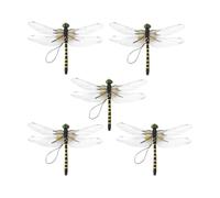 Fake Dragonflies PVC Fly Scare Decor With Clip