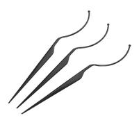 Fake Eyelash Display Rack Black Adjustable Curve Plastic 3pcs