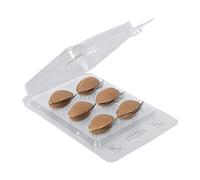 Fake Eyelashes Practice - Soft Silicone Eyelids Replacement 3 Pairs for Eyelash Extension Training Mannequin Head, Realistic Reusable Fiber Lashes for Beginners and Professionals (Brown)