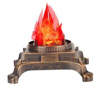 Fake Fire, 3D Fake Flame Lamp, Realistic Artificial Fire Flames with Fan Base, Campfire for Halloween Christmas Party Festival Decoration, Flame