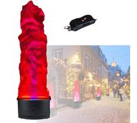 Fake Flame Light, LED Flickering Light with Remote Control, Electric Campfire for Realistic Stage Effects, Ideal for Halloween and Christmas Celebrations