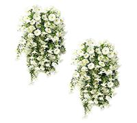 Fake Flowers,2 Pieces Silky Realistic Fake Morning Splendor | Artificial Flowers For Interior Decoration,for Tree Decoration Balcony Indoor Birthday Wedding