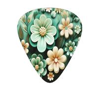 Fake flowers on the wall 12 Pack Guitar Picks Plectrums,4 pieces in each of 3 sizes, Suitable for a wide range of stringed instruments