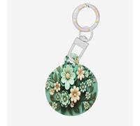Fake Flowers on The Wall Dog Tags for Pets,Round Acrylic Pet ID Tags,Perfect for Small to Large Dogs and Cats,Cute & Functional