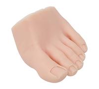 Fake Foot Model, Silicone Nail Practice Trainning Foot, Practice Fake Training Foot Flexible Soft Silicone Fake Foot Tool for Nails Art Training Display, Silicone Half Foot Model (Left)