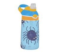 Fake Glitter Cartoon Blue Spider Water Bottle with Lid Handle Portable Clear Water Bottle for School/Sports/Daycare/Camp botellas de agua