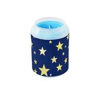 Fake Glitter Gold Star Dark Blue Portable Dog Foot Washer Soft Silicone Brush Essential For All Pets Owners for Small & Medium Dogs peine para perros