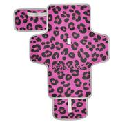 Fake Glitter Leopard Print Rose Red Reusable Changing pad for Baby with Tissue Pocket Waterproof Changing pad for Baby Infant Travel Station Kit cambiador de pa?ales para Bebes