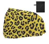 Fake Glitter Leopard Print Yellow Bicycle Cover Waterproof Mountain Bike Cover Cycling Accessories