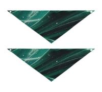 Fake Glitter Marble Grain Navy Green Dog Bandanas Bulk Adjustable Triangle Bibs Kerchief Set Cute Pet Accessories for Dogs Cats