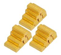 Fake Gold Bar, 30PCS Simulated Dollhouse Gold Bars, Alloy Fake Bars, Mini Prop for Doll House Accessories