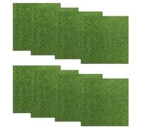 Fake Grass, Artificial Grass, Model Grass, Diorama Materials, Grass Mat, Eight Pieces of Turf for Miniature Landscapes and Architectural Models