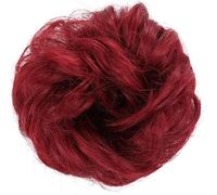 Fake Hair Bun,hair extension bun,hair worn in a bun or coil 1pcs Messy Bun Hair Pieces Hair Scrunchies With Elastic Hair Band Tousled Updo Hair Wrap Ponytail Hairpieces Wavy Curly Synthetic Hair Bun(Y
