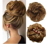 Fake Hair Bun,hair extension bun,hair worn in a bun or coil 1PCS Synthetic Messy Hair Bun Hair Piece Hair Extension Thick Wavy Ponytail Chignon Hairpieces for Women Girls Tousled Updo Scrunchie bun(03