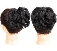 Fake Hair Bun,hair worn in a bun or coil 1pcs Messy Bun Hair Piece Tousled Updo Hairpiece,Curly Scrunchies Clip In Claw Hair Bun Synthetic Chignon Claw Clip with Hair Attached for Women bun(10)
